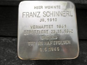 Franz Schinnerl Stolperstein